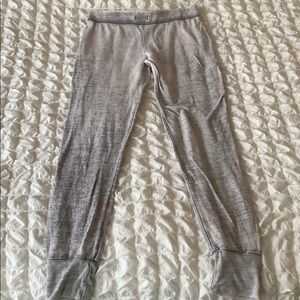 Gray/white joggers
